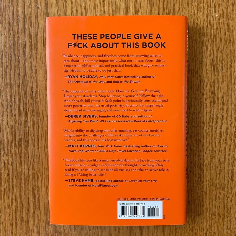 The Subtle Art of Not Giving a F*ck