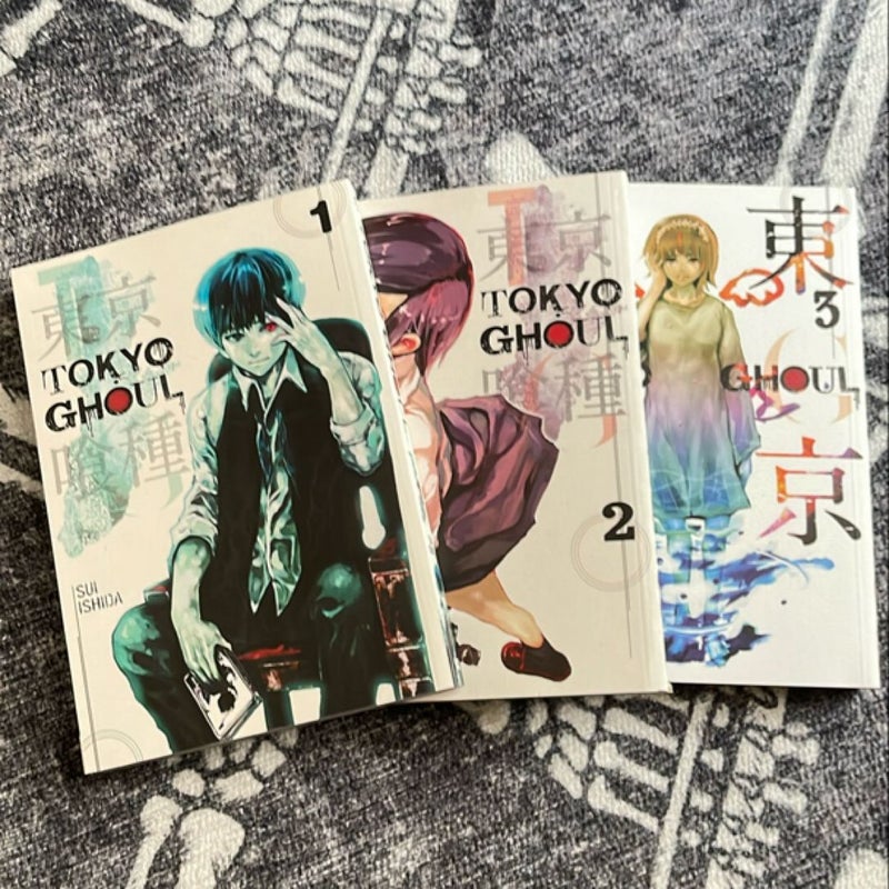 Tokyo Ghoul, Vol. 1, 2, 3