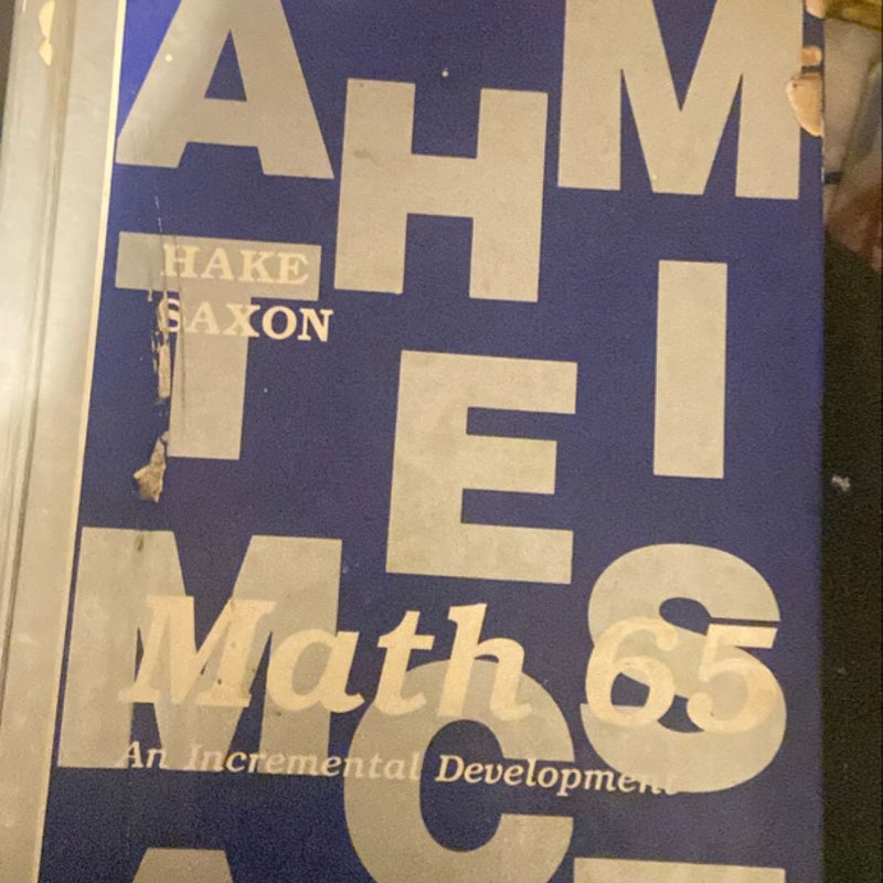 Saxon Math 6/5 Homeschool