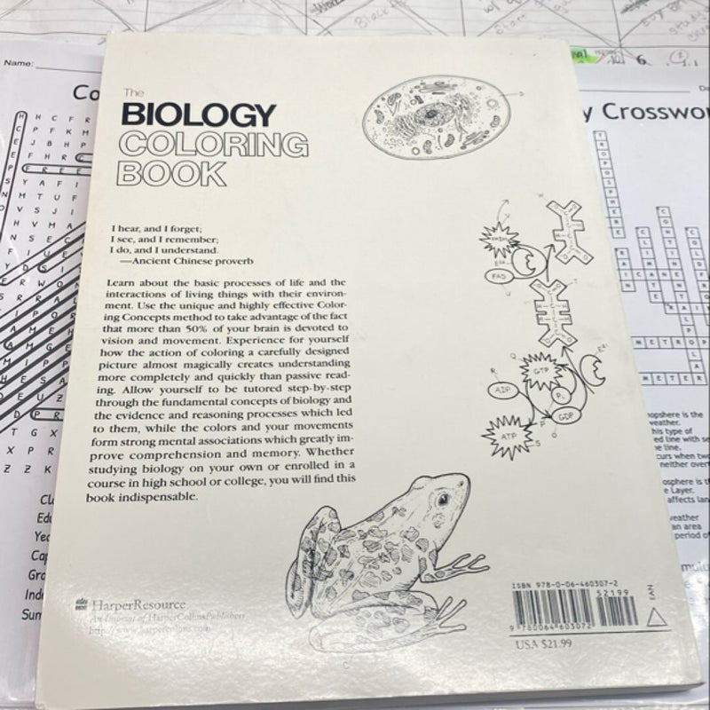 The Biology Coloring Book