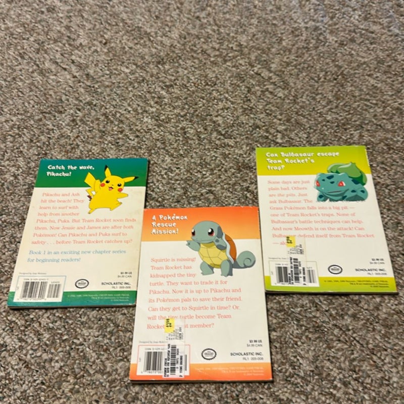Pokémon Junior #1  #3  #4