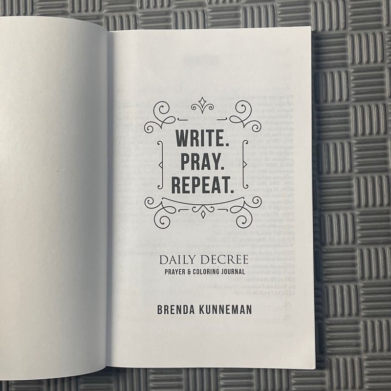 Write. Pray. Repeat.