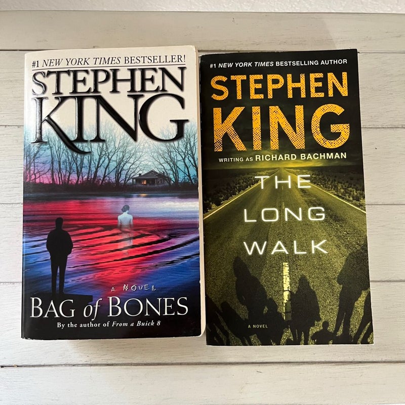 Two Stephen King Novels The Long Walk and Bag of Bones