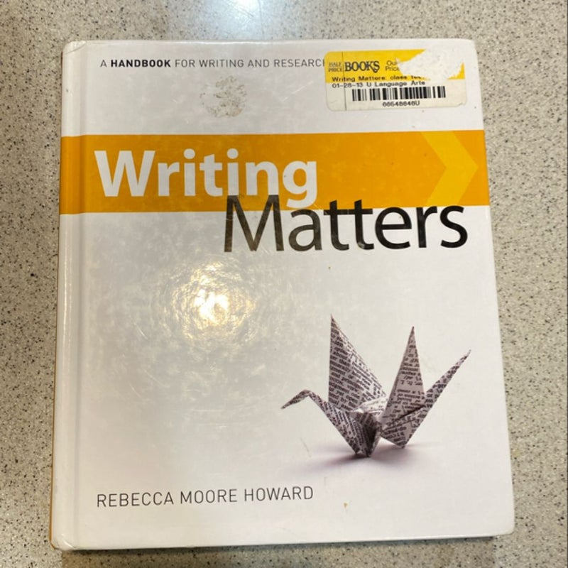 Writing Matters