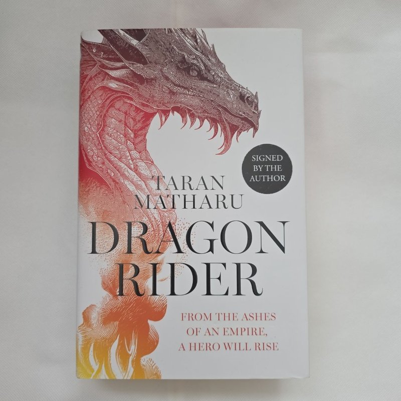 Signed Waterstones Exclusive Dragon Rider by Taran Matharu, Hardcover ...