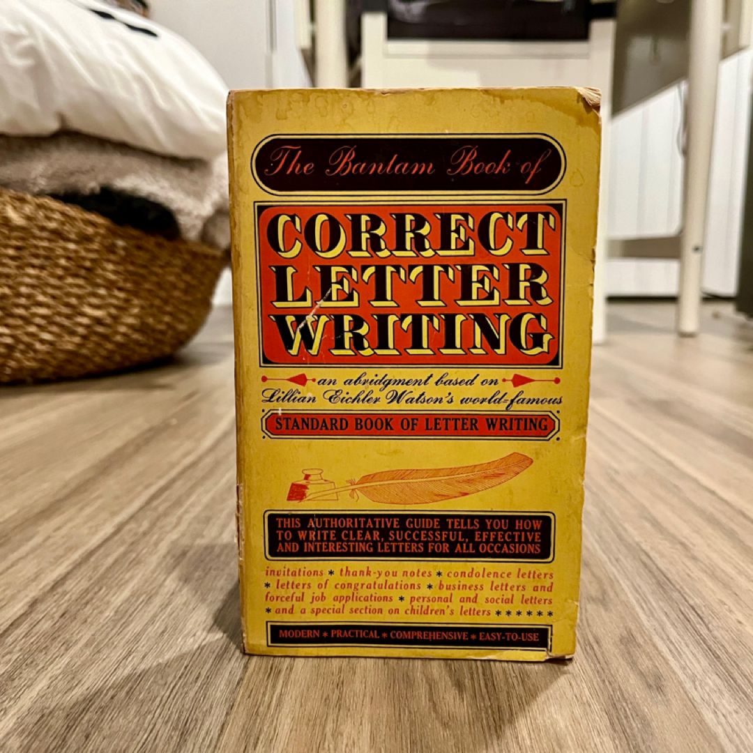 The Bantam Book of Correct Letter Writing