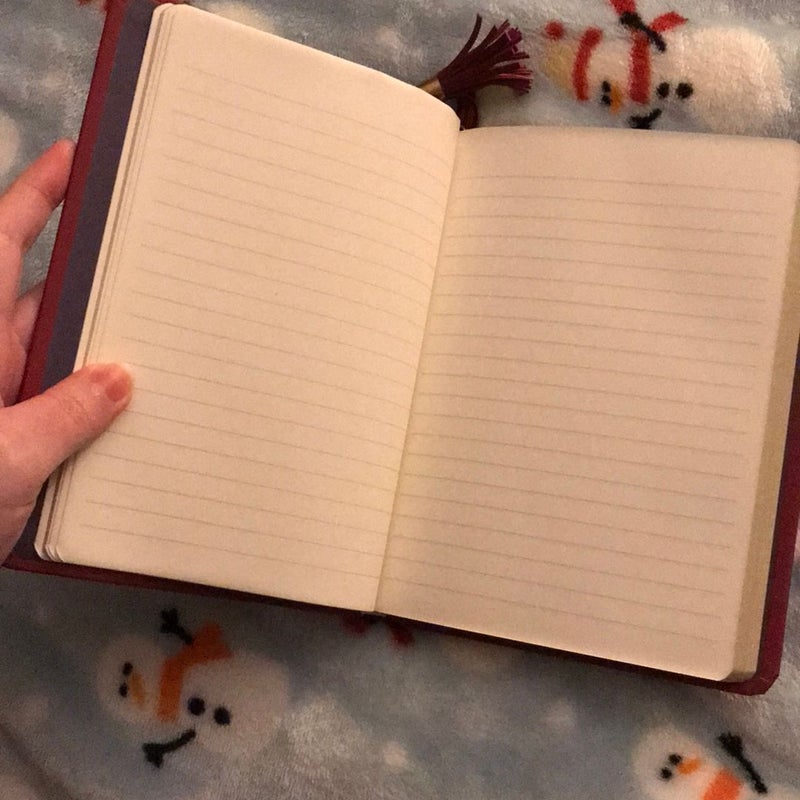 “K” initial lined journal