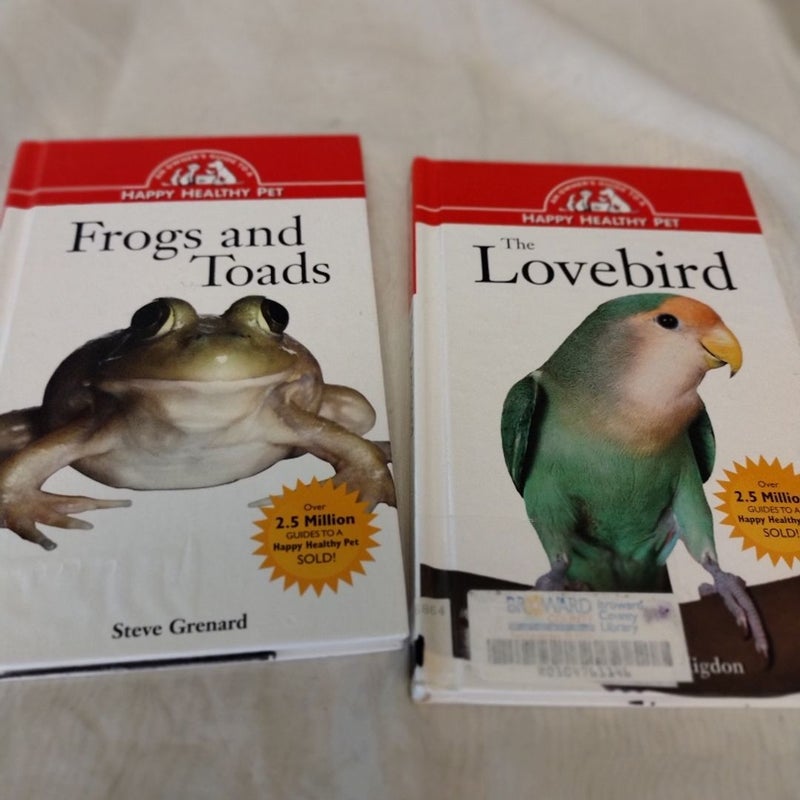 Happy Healthy Pet The Lovebird and Frogs and Toads