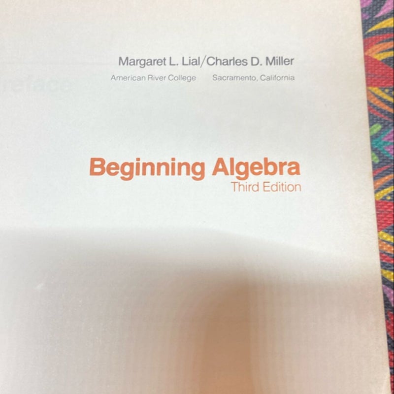 Beginning Algebra /3