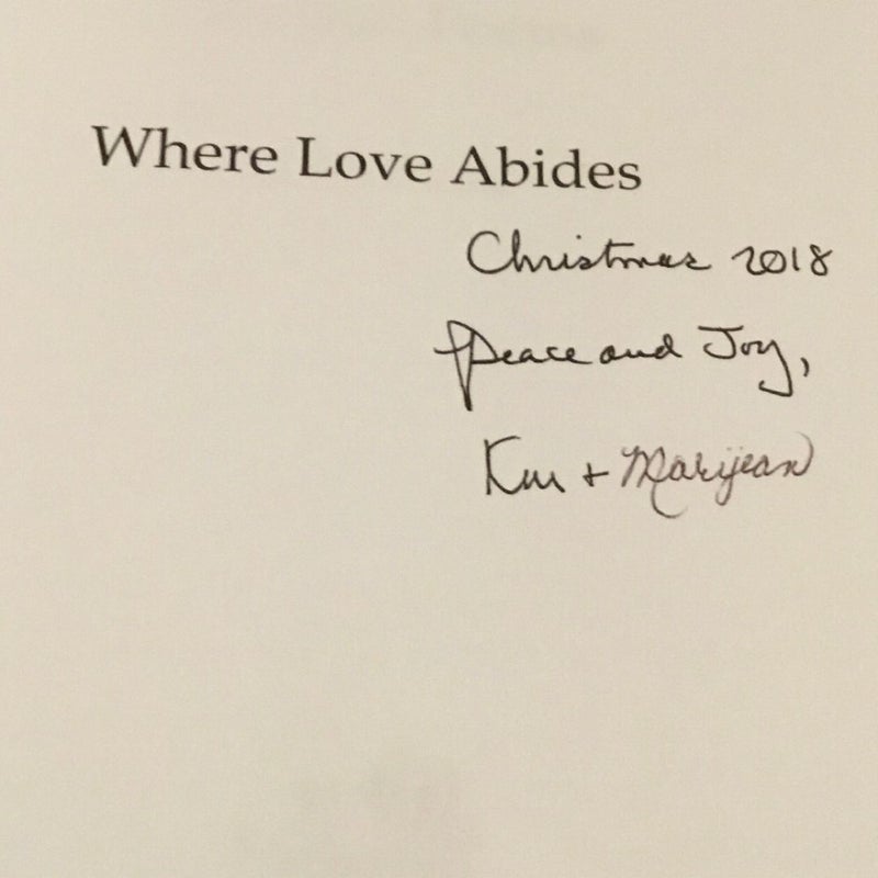 Where love abides and other poems