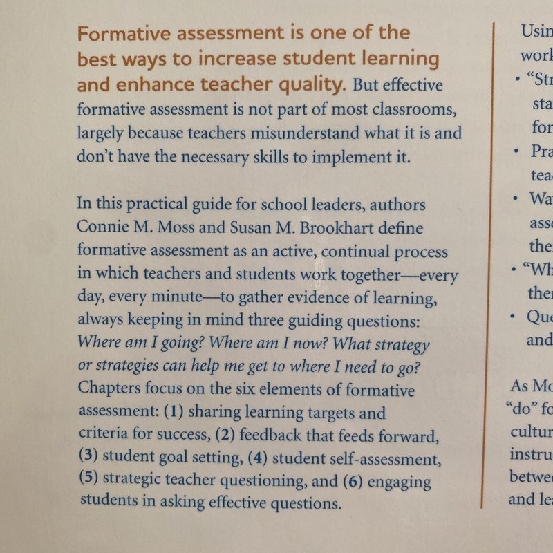 Advancing Formative Assessment in Every Classroom by Connie M. Moss ...
