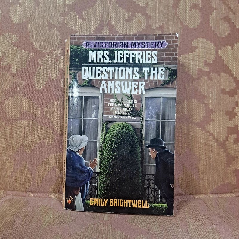 Mrs. Jeffries Questions the Answer