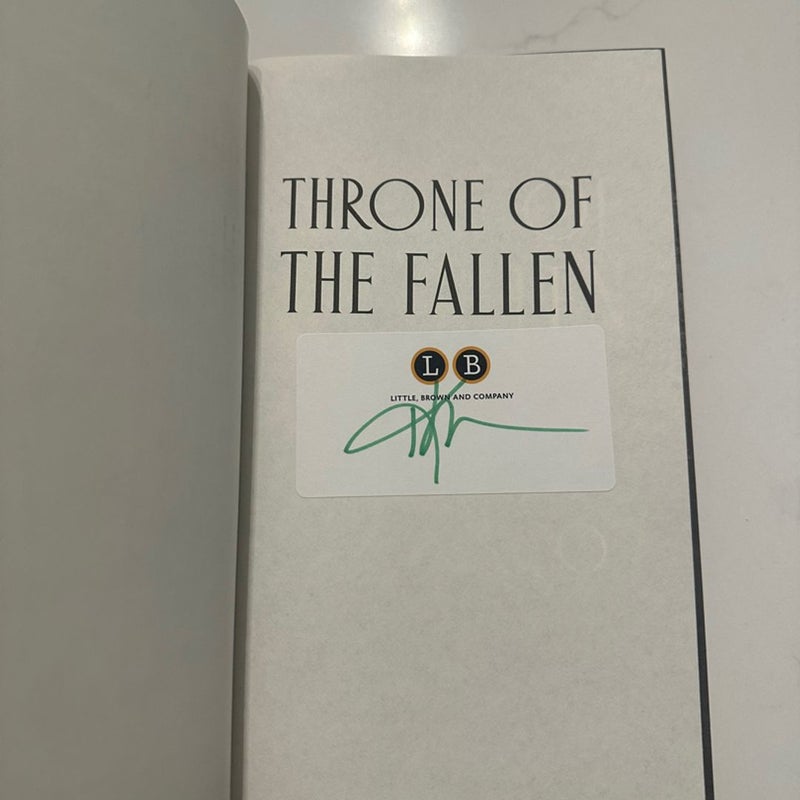 Throne of the fallen Kerri maniscalco signed special edition