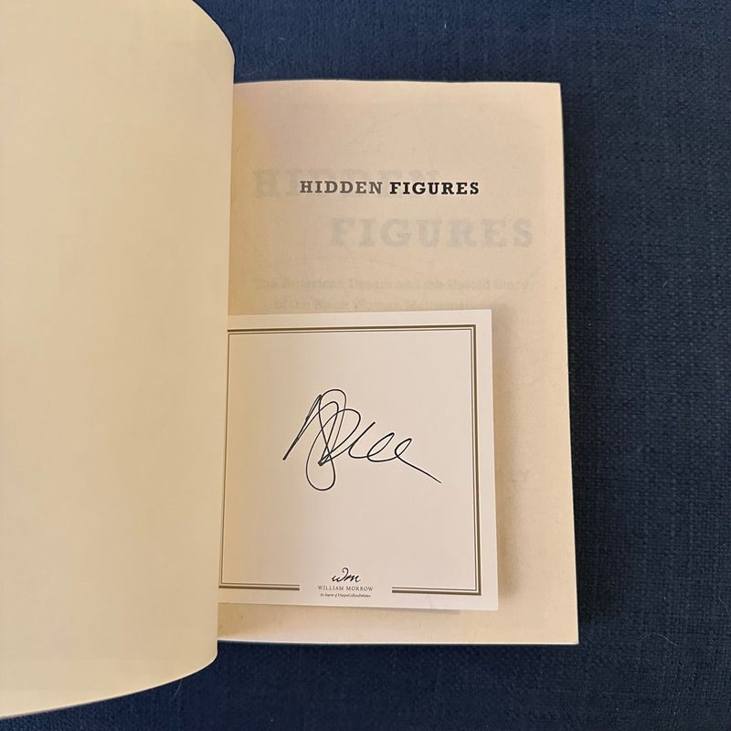 SIGNED BOOKPLATE Hidden Figures