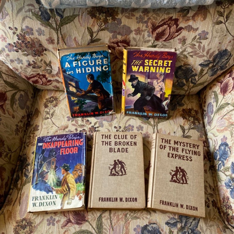 vintage hardy boys book bundle