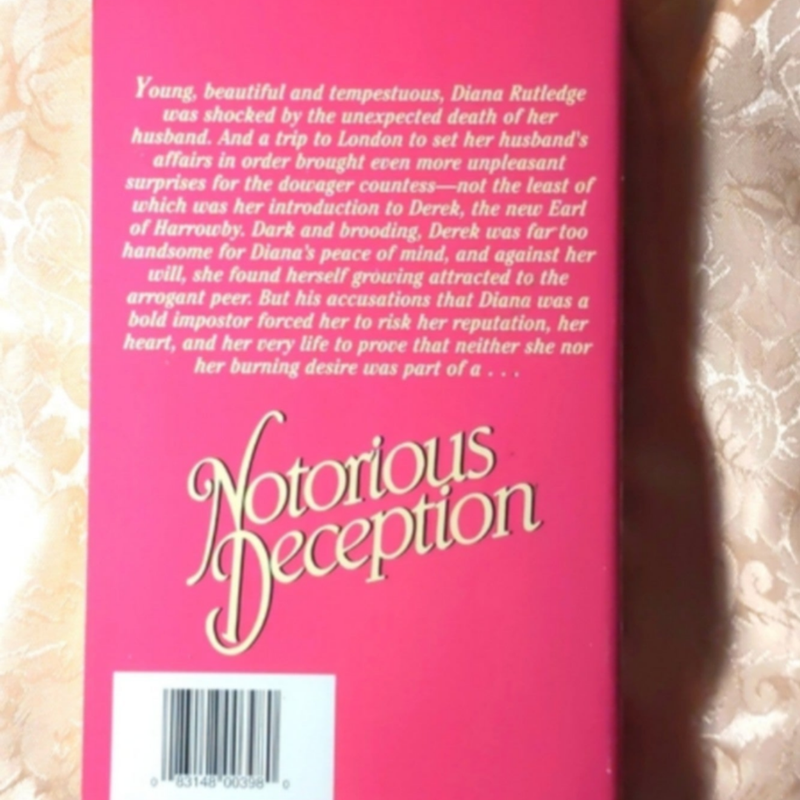 Notorious Deception by Adrienne Basso Paperback