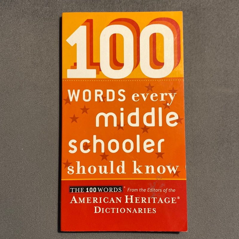 100 Words Every Middle Schooler Should Know