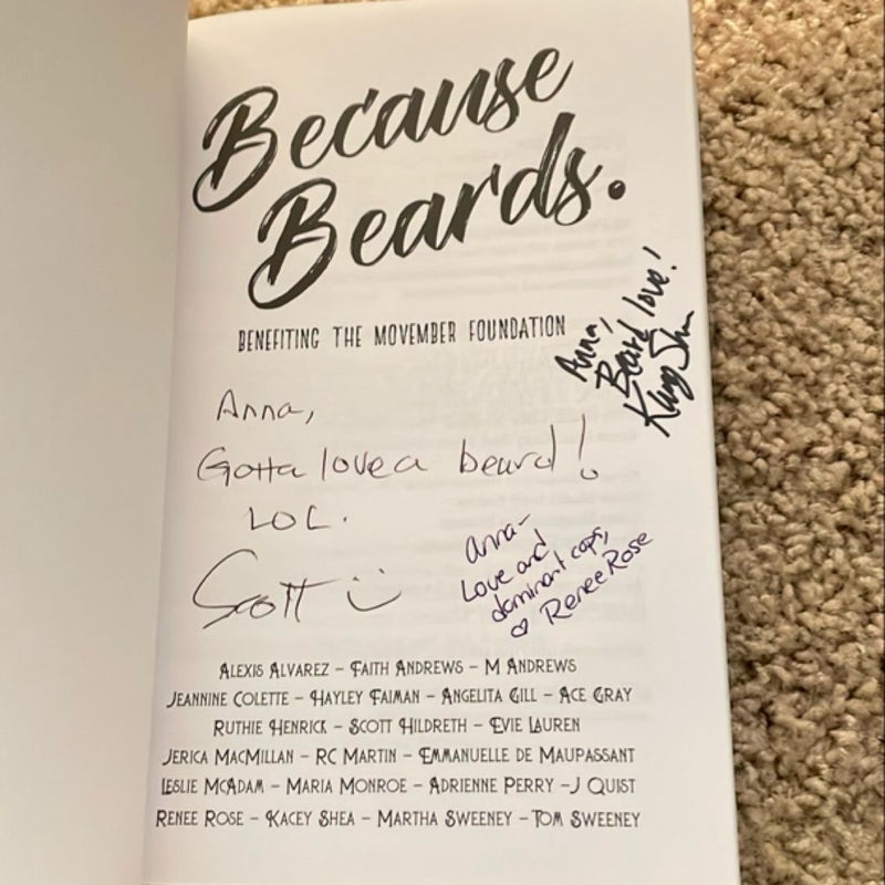 Because Beards (out of print signed by 4 authors)