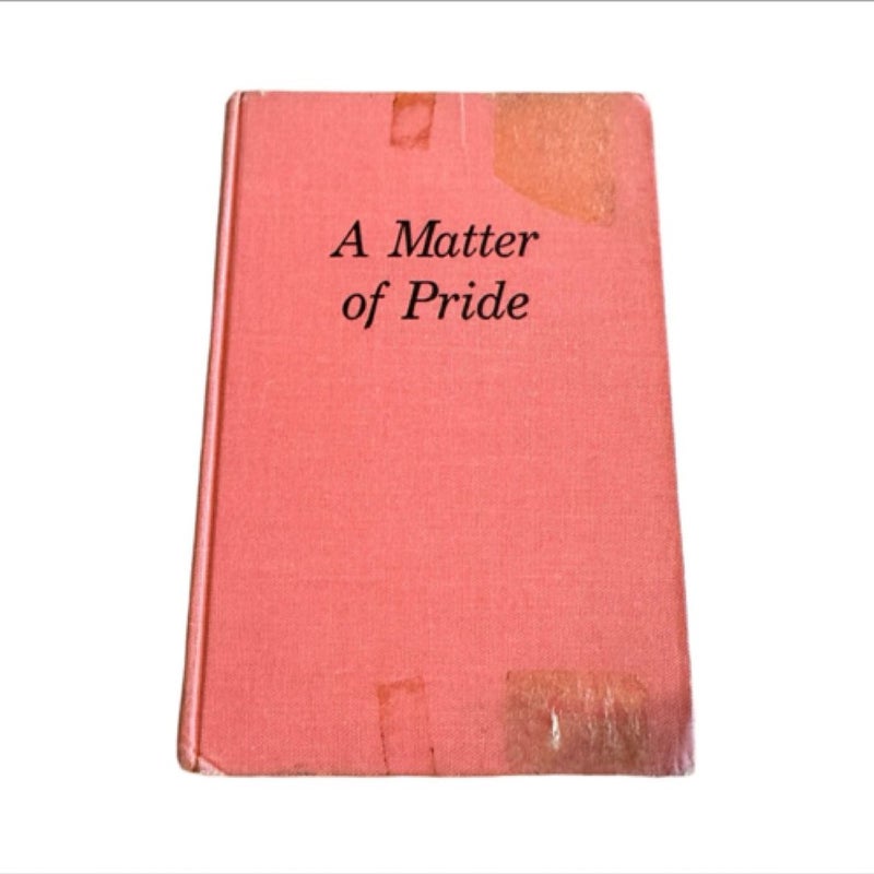 A Matter Of Pride Novel Book