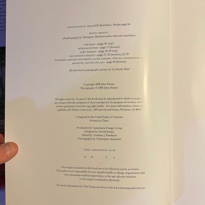 La Posada’s Tuquoise Room Cookbook