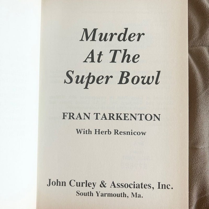 Murder at the Super Bowl Ex Lib Large Print 3499
