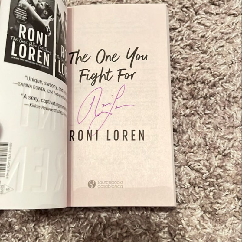 The One You Fight For (signed)