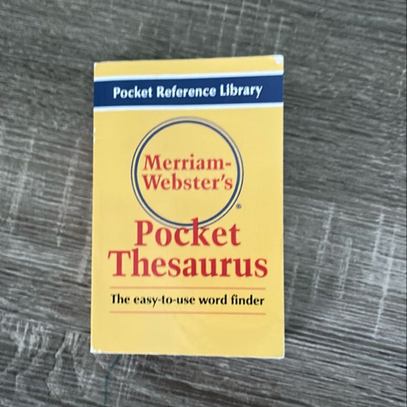 Merriam-Webster's Pocket Thesaurus