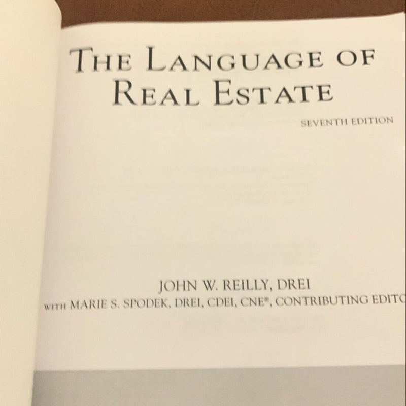 The Language of Real Estate