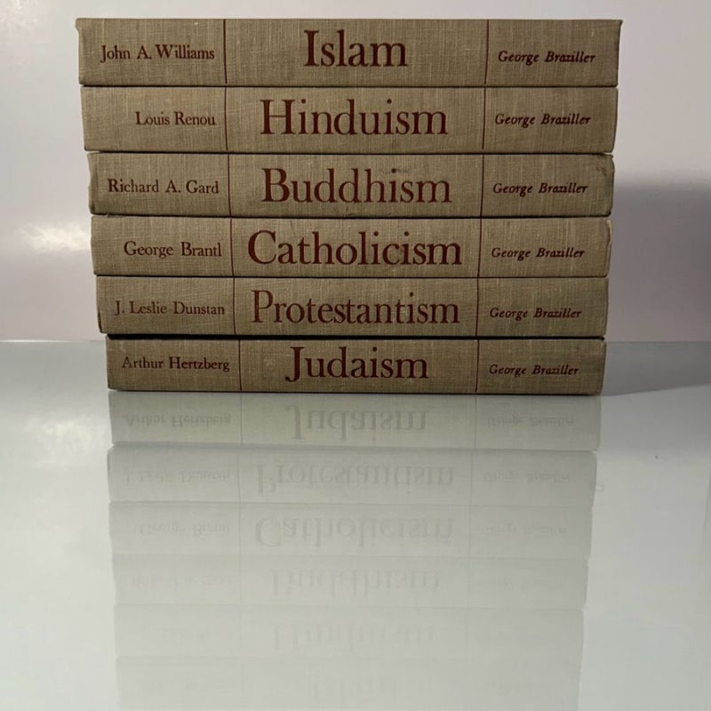 (6) GREAT RELIGIONS OF MODERN MAN By George Braziller Religious 1st Printing HC