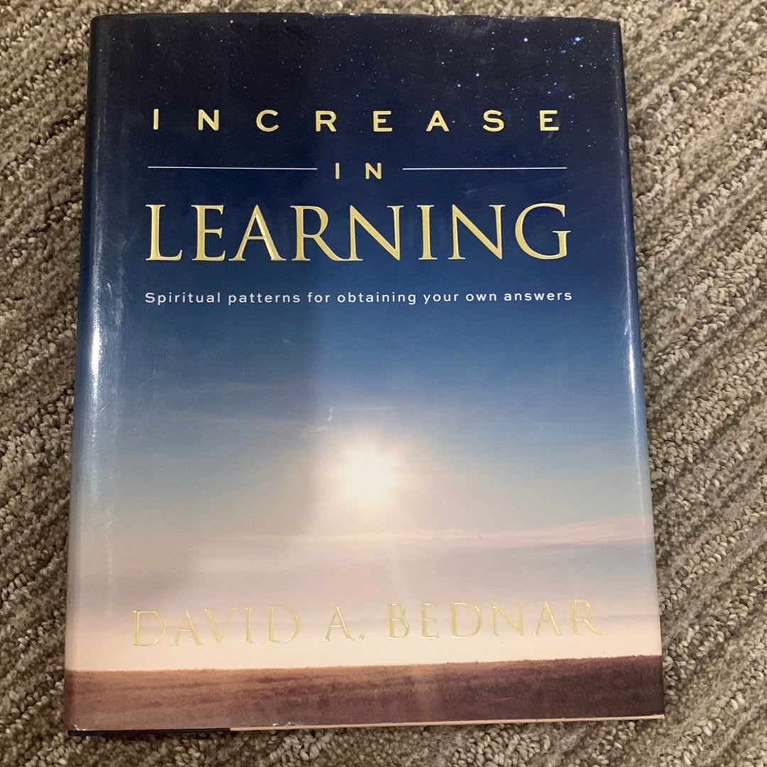 Increase in Learning by David A. Bednar, Hardcover Pangobooks