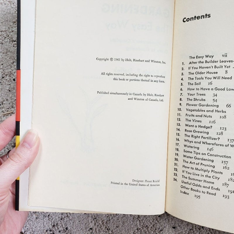 Gardening the Easy Way (This Edition, 1961)