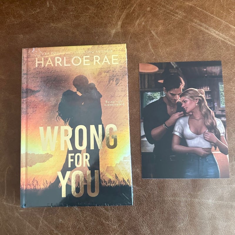 Wrong For You by Harloe Rae (Signed Special Edition) bookaholic book box