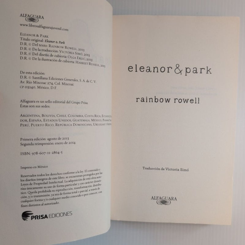 Eleanor and Park (Spanish Version)