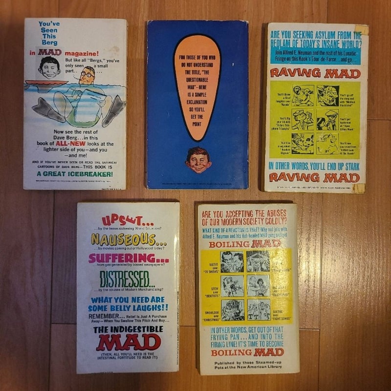 Vintage MAD Magazine Paperbacks from the 1960's