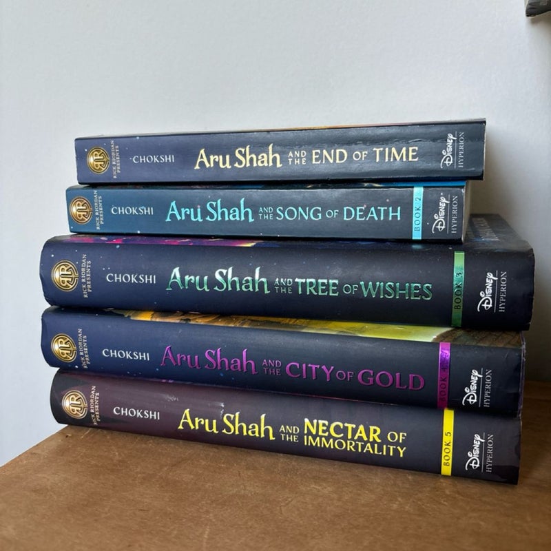 Complete Series Set of 5 Aru Shah Kid’s Adventure Books