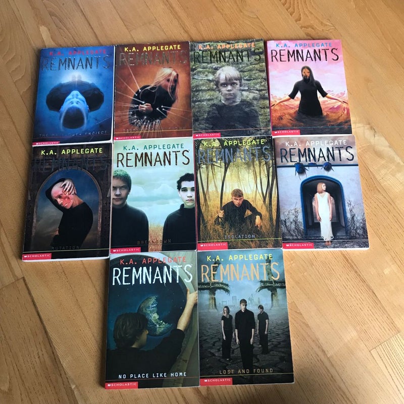 10 Remnants books by K.A. Applegate (same author as Animorphs series) set 8 9 10