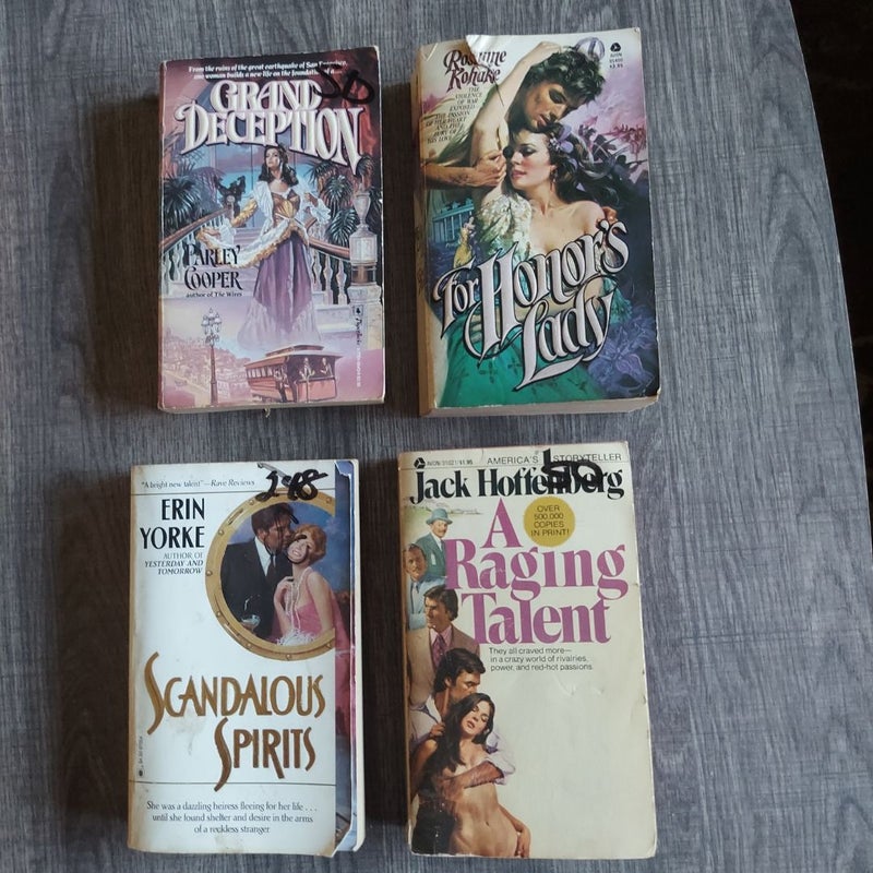 Various Vintage Romance Books