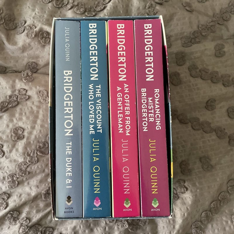 Bridgerton Box Set: Books 1-4 by Julia Quinn, Paperback