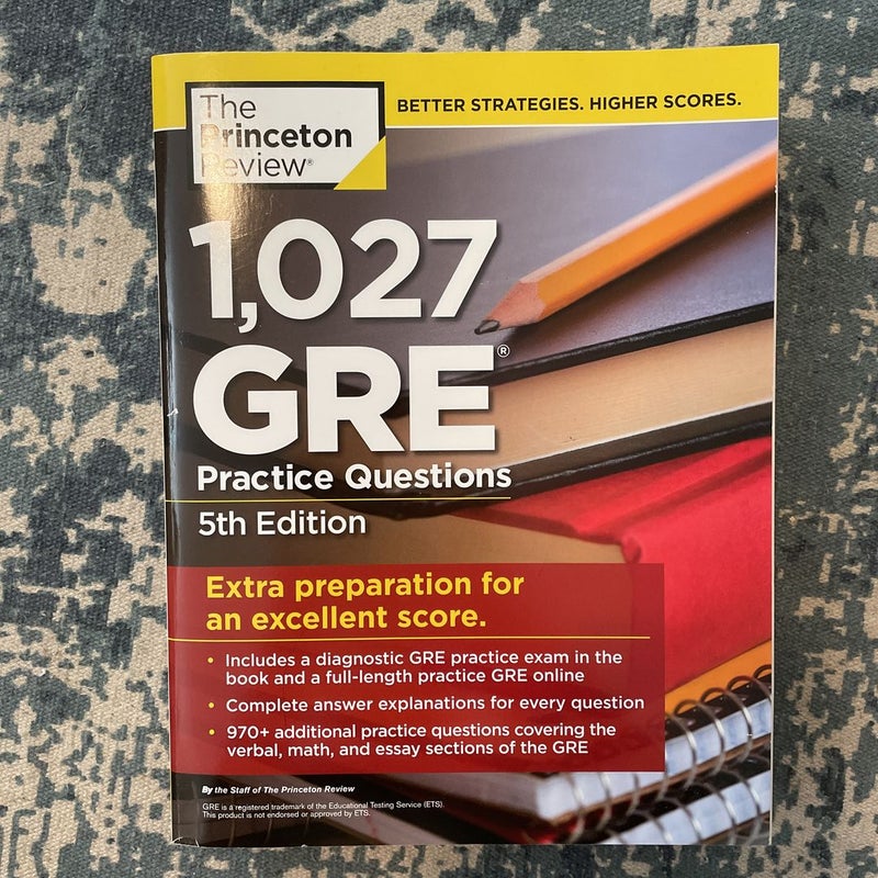 1,027 GRE Practice Questions, 5th Edition