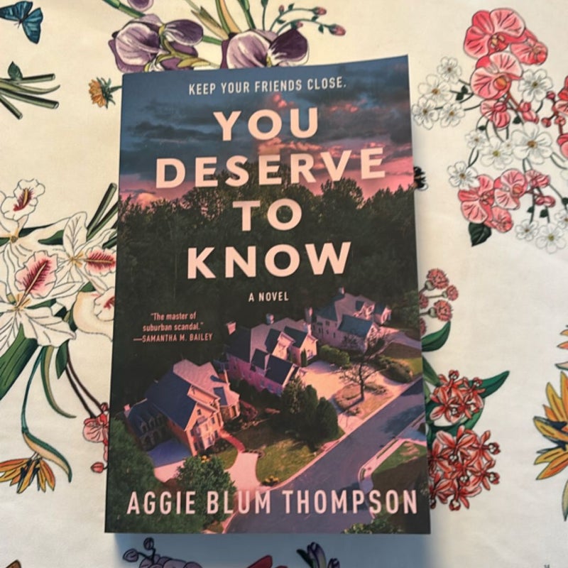You Deserve to Know