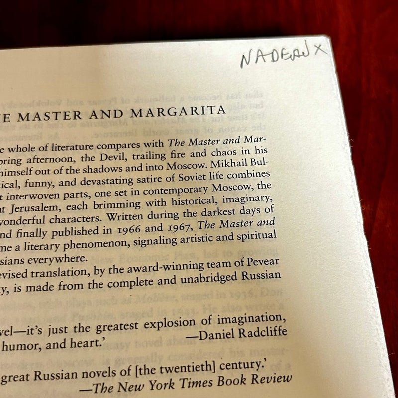 The Master and Margarita 50th-Anniversary Edition (Penguin Classics Deluxe Edition)