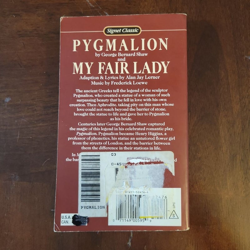 Pygmalion and My Fair Lady