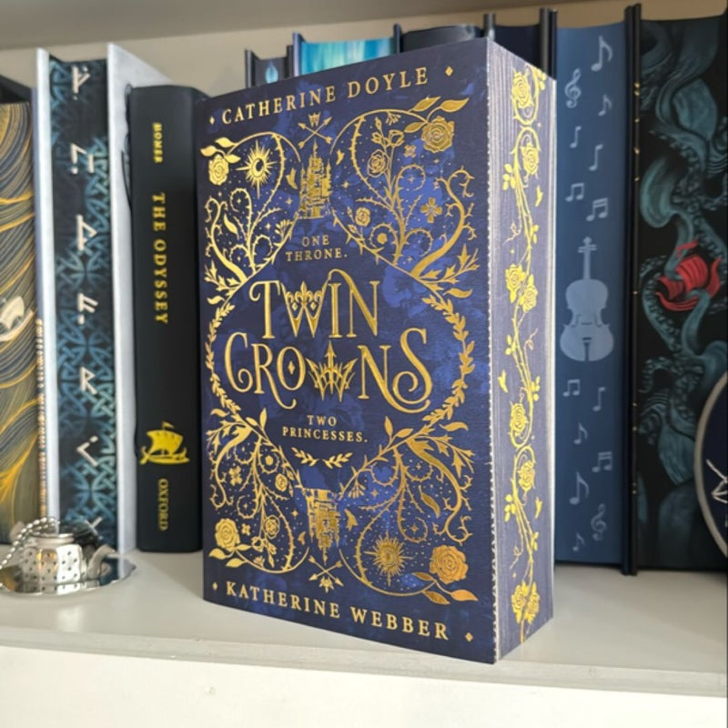 Twin Crowns signed by authors 