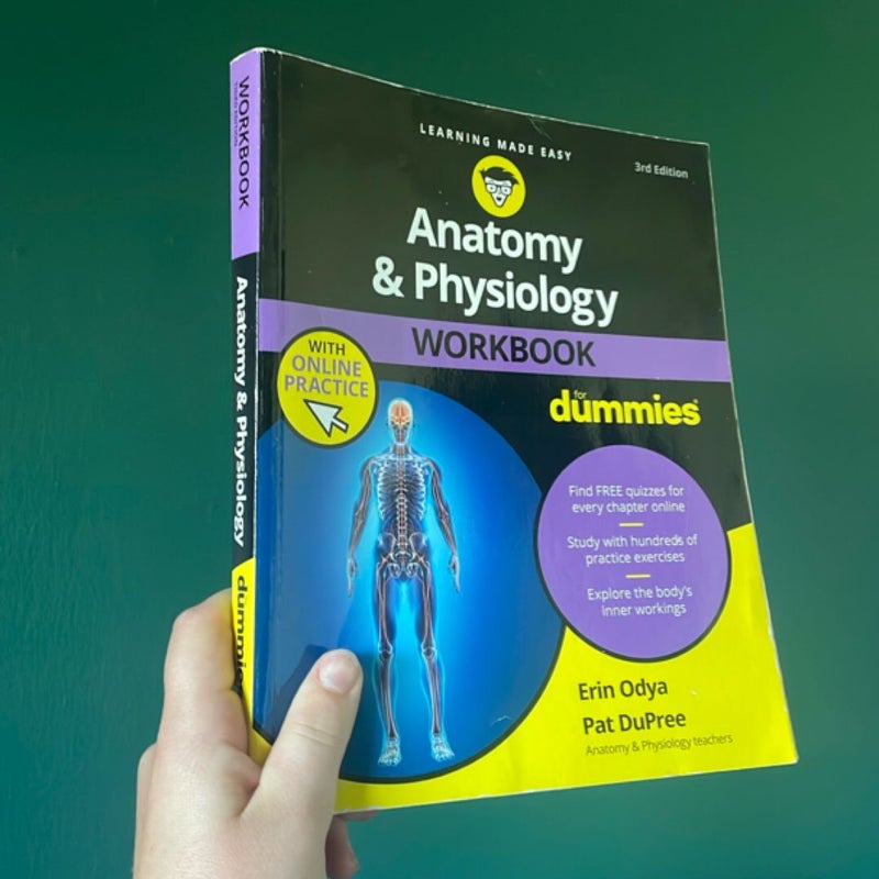 Anatomy and Physiology Workbook for Dummies with Online Practice