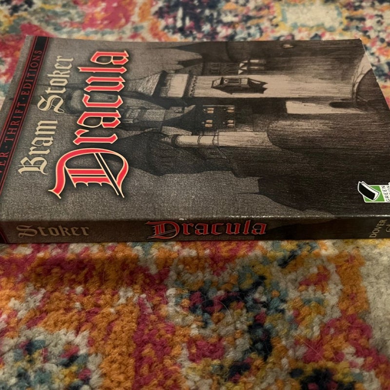 Dracula: Dover Thrift Editions Paperback by Bram Stoker VG