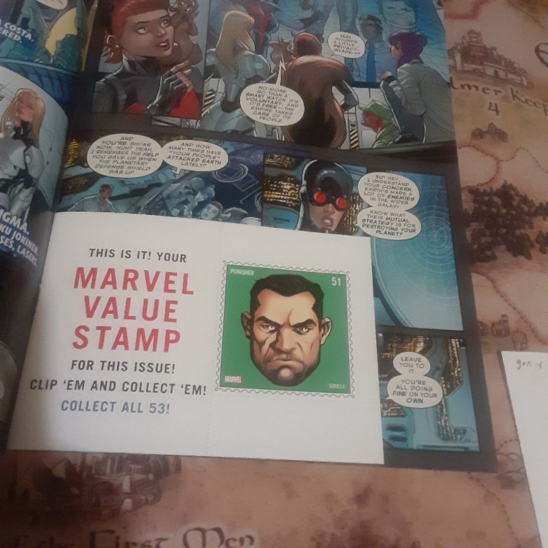 USAvengers 11,12 with Punisher Marvel Value Stamp