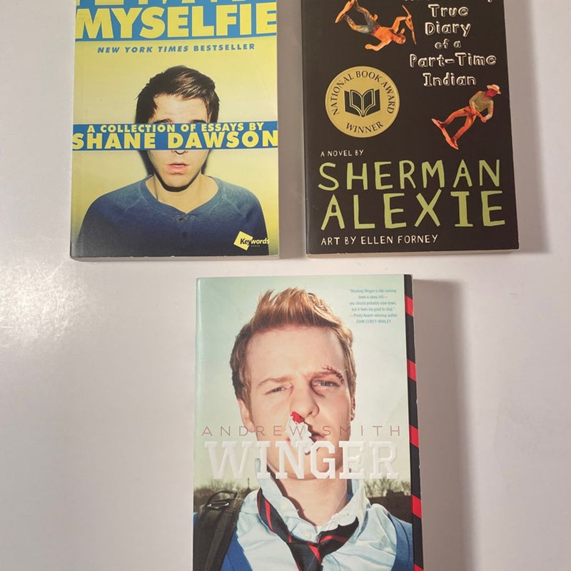 3 Young Adult Paperback Books - Teenage Literature Book Bundle - Boy Protagonist