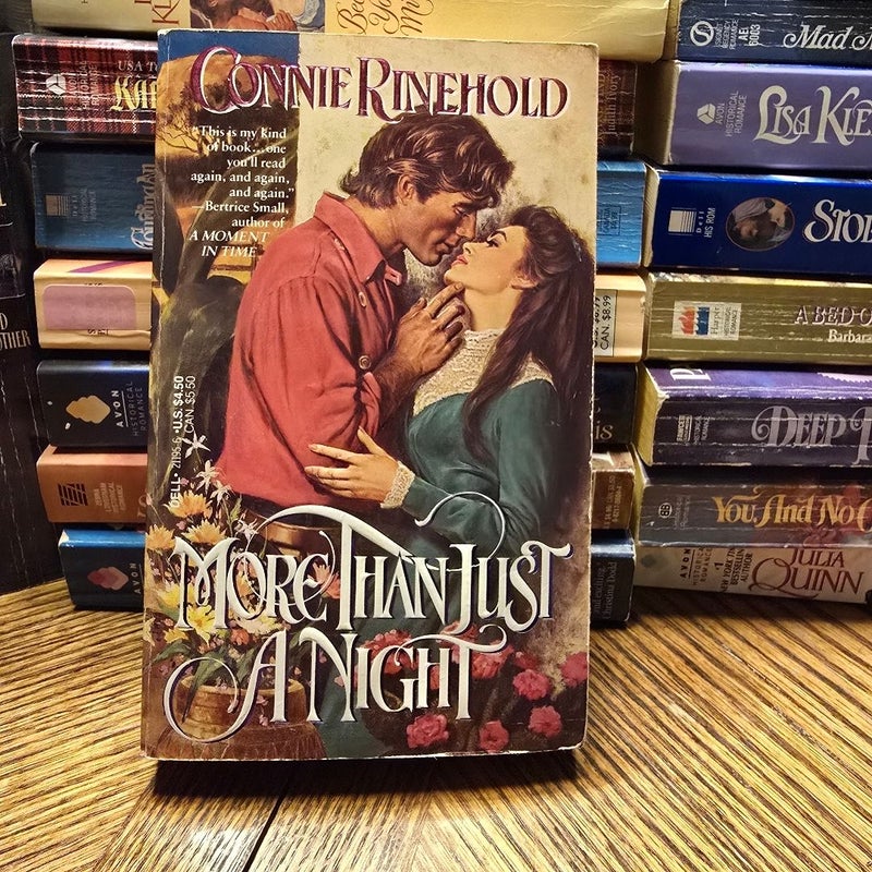 More Than Just a Night - CLINCH COVER - Dell Historical Romance 