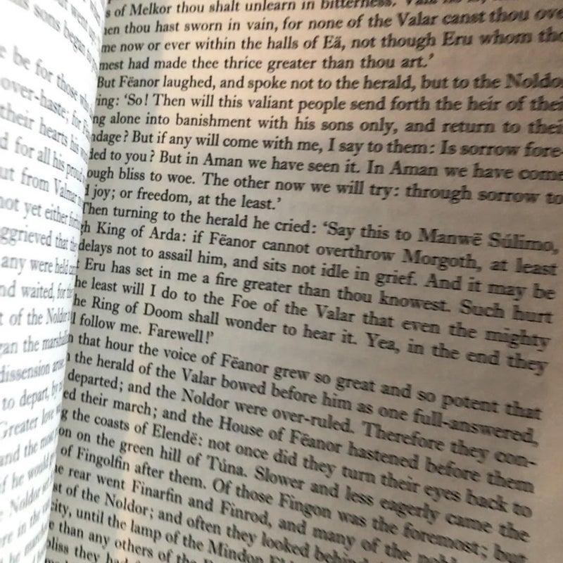The Silmarillion First American Edition/w Map J.R.R. Tolkien HC/DJ