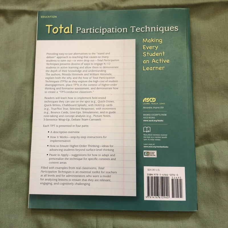 Total Participation Techniques